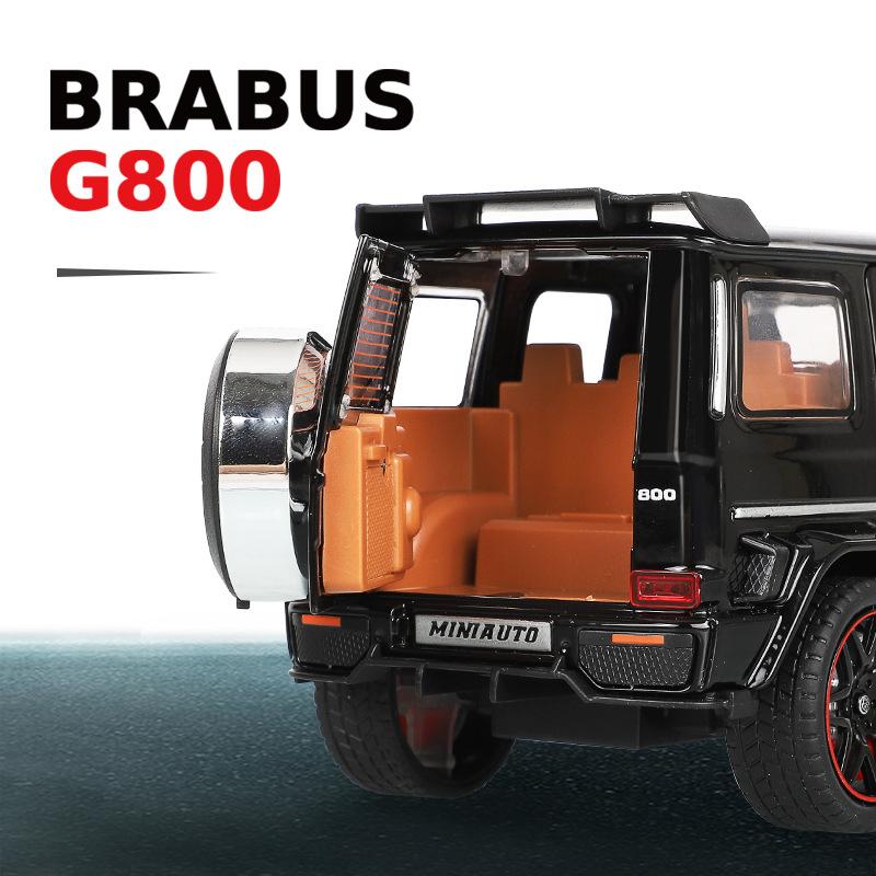 Model auta Benz G800 v měřítku 1/32, stahovací autíčko se zvukem a světlem pro děti Batole Kluci Dívčí Dárková kolekce