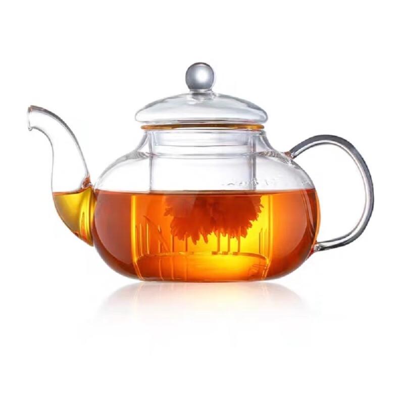 ZISIZ Thickened Glass Teapot with Infuser
