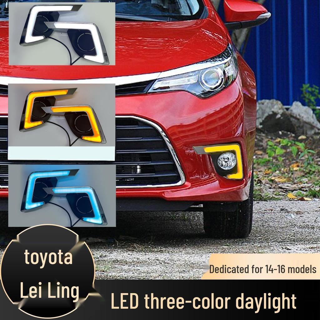 Toyota Corolla 2014-2016 Fließende LED 3-Farben Tagfahrleuchten & Blinker