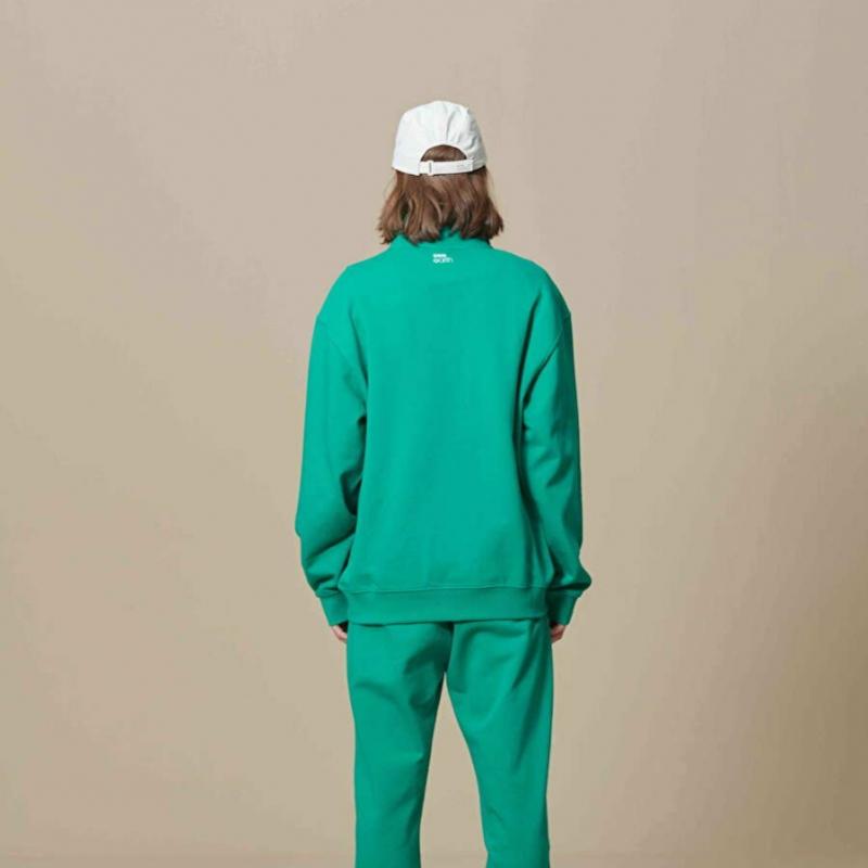 Essential Half Zip  Green  23ss