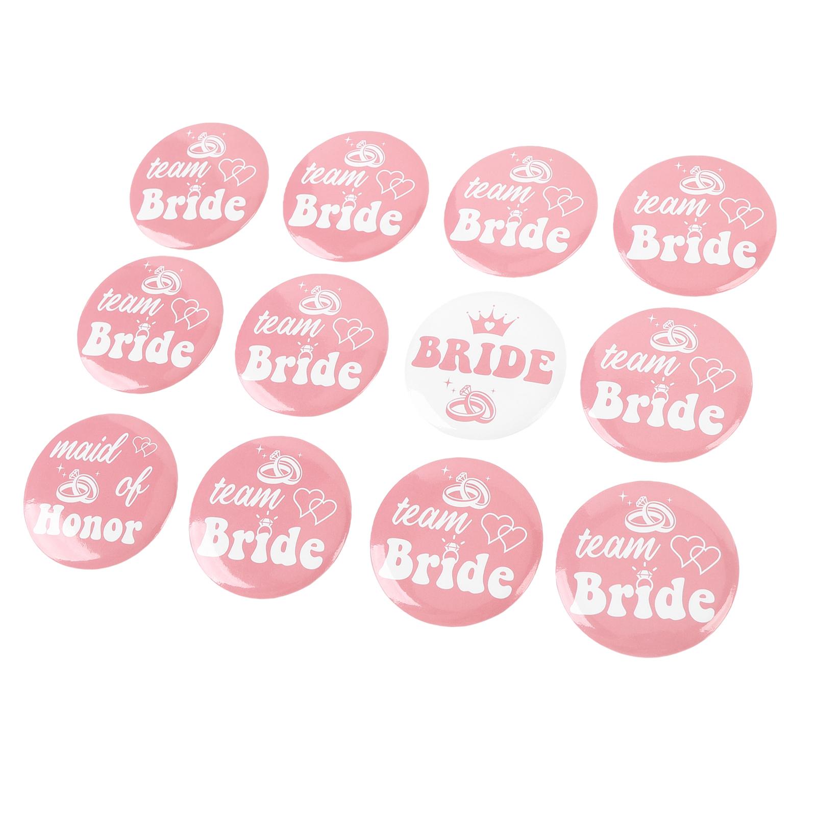 

Bachelorette Party Buttons Pins Set Bride Group Bride Maid of Honor Bride Shower Supplies Wedding Decorations