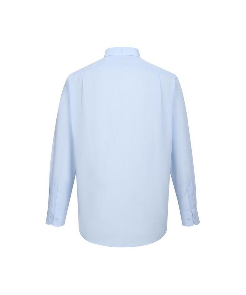 Dagseusyeocheu Poly Blend No-Care Solid Pattern Shirt_Dls1Shdl101B1