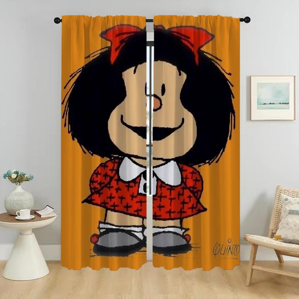 

Mafaldas Home Interior Curtains for Living Room Anti-mosquito Curtains 2 Pieces Window Curtain Tulle for Bedroom Partition Child W50xH70cmx2pcs-CL