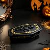 Resin Trinket Casket Gothic Skull Jewelry Box, Spooky Storage Figurine for Decorative Container Rings, Halloween Dark Tabletop Organizer, Unique Gift