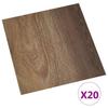 Self Adhesive Floor Tiles 30.5 X 30.5 Cm 20 Pcs PVC Brown