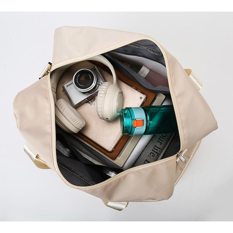 Leichte Faltbare Gepäcktasche Trocken-Nass-Trennung Großes Fassungsvermögen Multifunktionale Reisetasche Aufbewahrungstasche mit Fächern Schuhtaschen