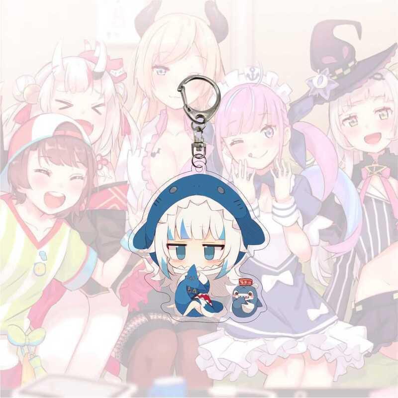 Exquisite Hololive Vtuber Acrylic Keychain Pendant With Beautiful Character Designs For Collectors