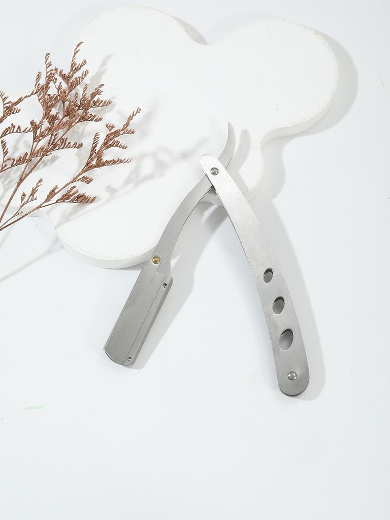 1pcs Men's Stainless Steel Shaving an Hairdressing Tools Shaver Hairdressing Folding Shaver Salon Hairdressing Accessories