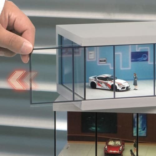 Illuminated LED Display Case, Car Model Display Cabinet | 1/64 Scale Model Car Display Cabinet | Vehicle Toy Organizer, Space-Saving Display Case with