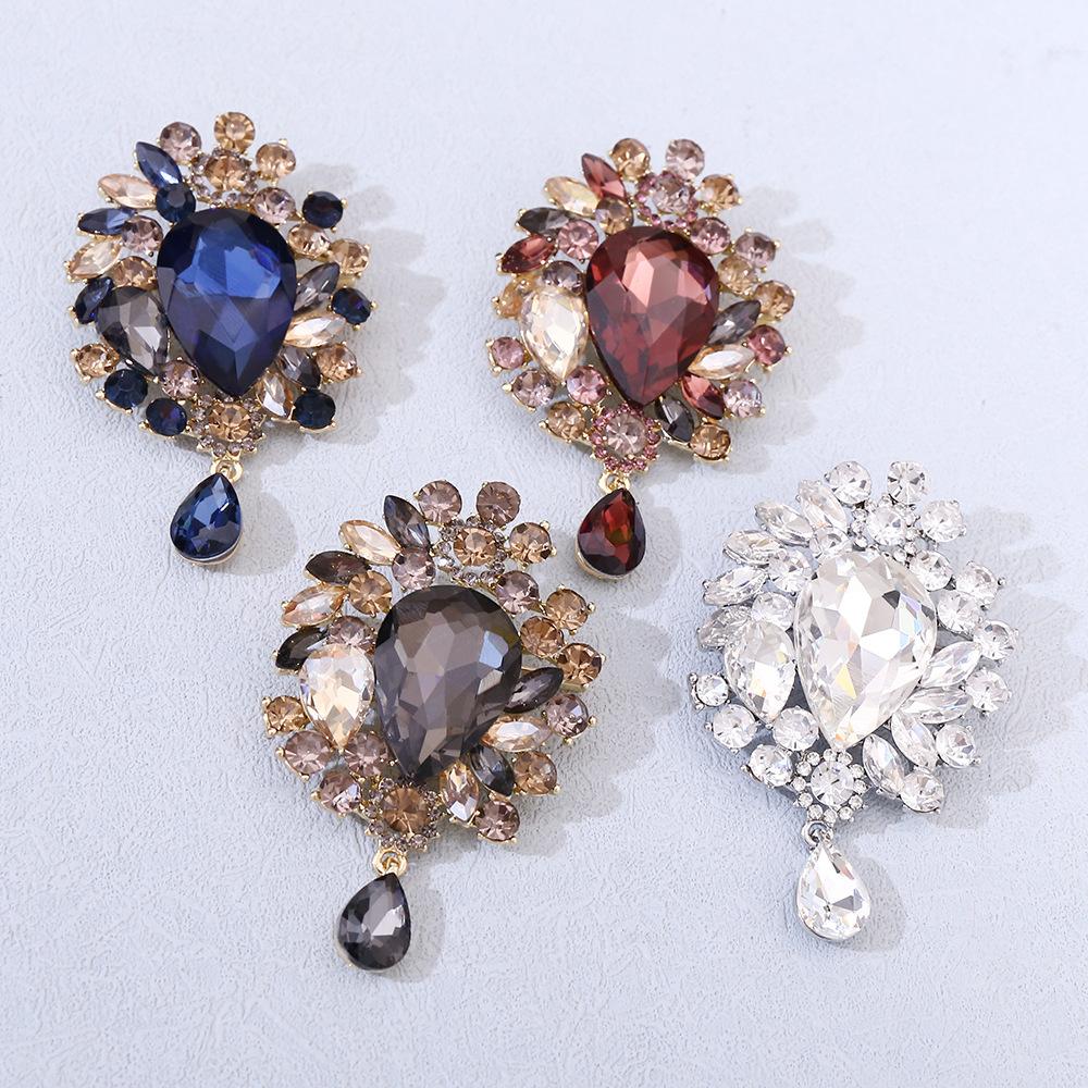 2026 Brooch European and American Luxury Super Flash Crystal Brooch Fashion Fur Coat Corsage Creative Pendant Crystal Pin Jewelry