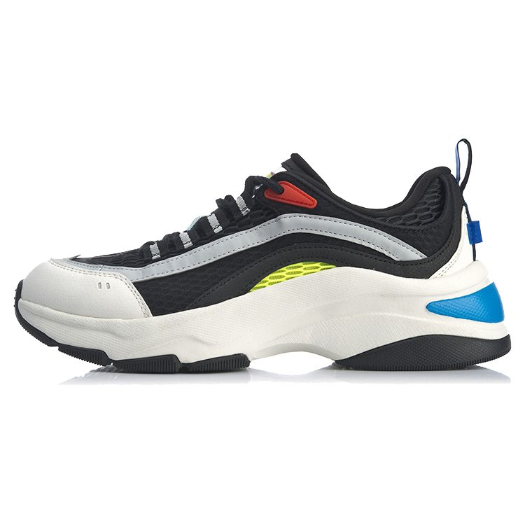 

Li-Ning Aurora Wind Walking Нескользящие дышащие низкие повседневные туфли унисекс кроссовки черные AGCQ043-3