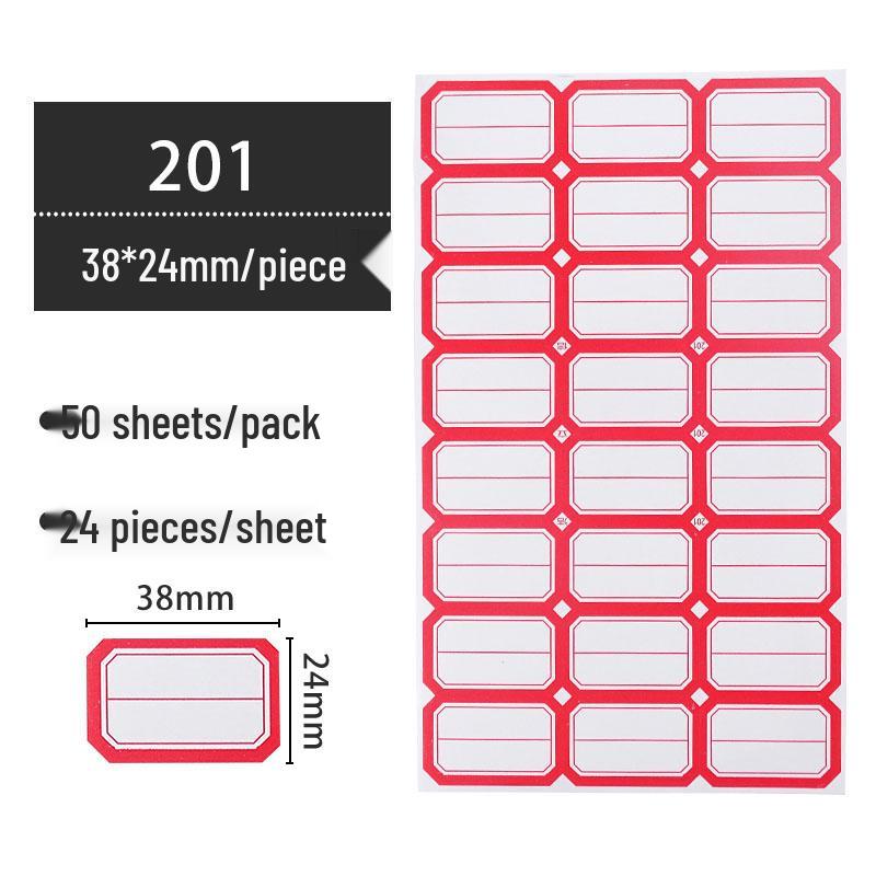 Self-Adhesive Classification and Identification Paper Stickers
