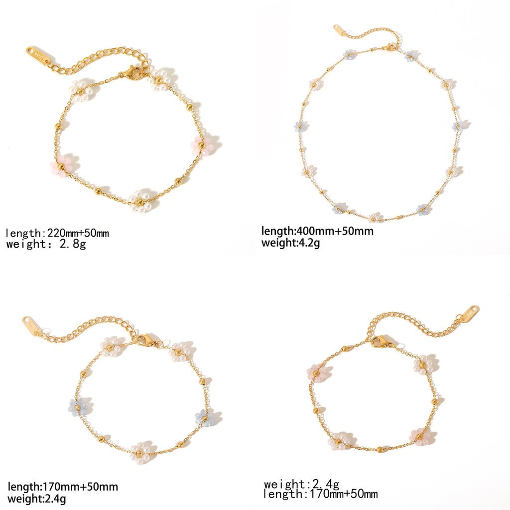 Boho Flower Pendant Necklace With Electroplated Finish For Women Summer Jewelry