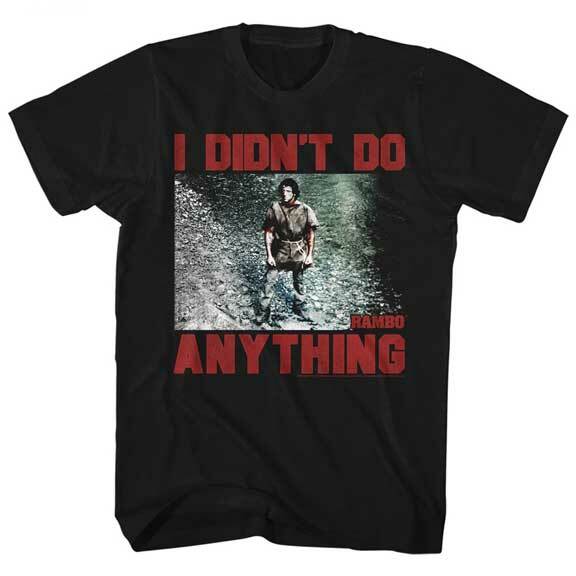 Rambo First Blood John In Ravine I Didn t Do Anything Men s T Shirt 80 s Movie Unisex T-Shirt XXXXL