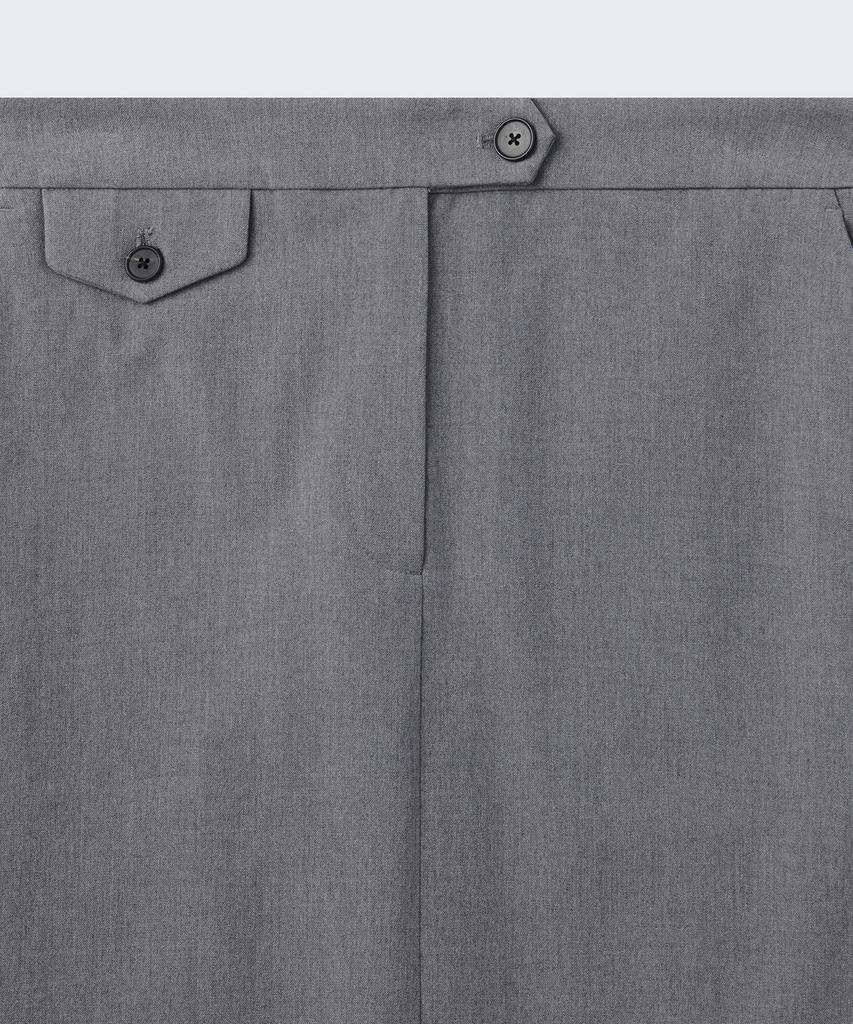 Musinsa Standard Woman Women'S Straight Maxi Skirt [Melange Gray]