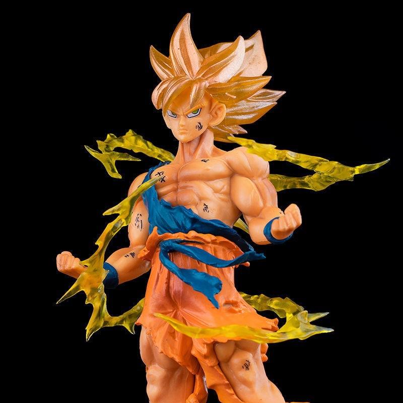 Anime Dragon Ball Son Goku Super Saiyan Figure 17cm/6.69in Goku DBZ Action Figure Model Gifts Collectible Figurines for Kids