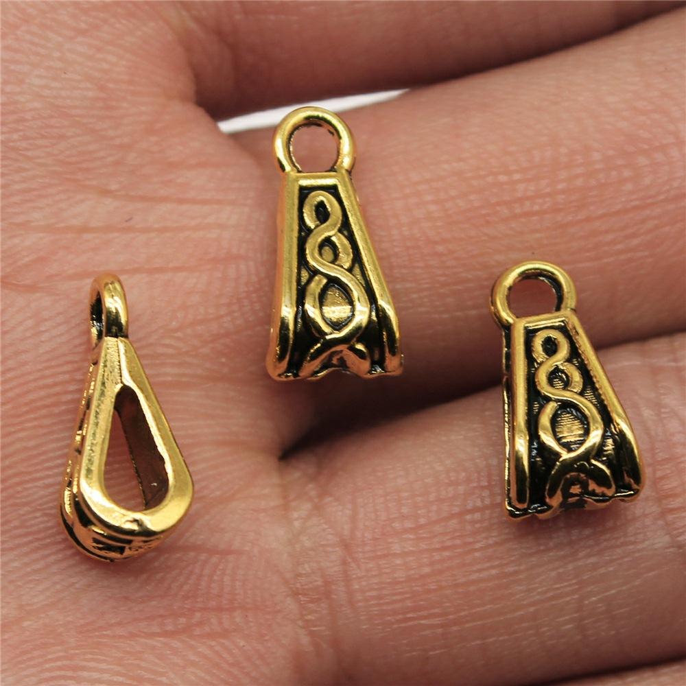 20pcs Triangle Hanging Buckle Beads Bails Connectors For DIY Jewelry Making Jewelry Findings Jewelry Accessories