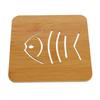 Wooden Cartoon Non-Slip Insulation Mat - Cute Coaster for Pots, Bowls, & Tea
