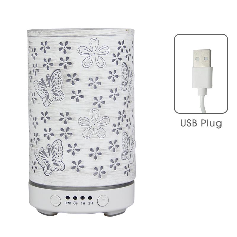 Desktop Decorative Lamp & Essential Oil Diffuser USB Ultrasonic Air Humidifier with LED Night Light Ambiance Lamp for Bedroom