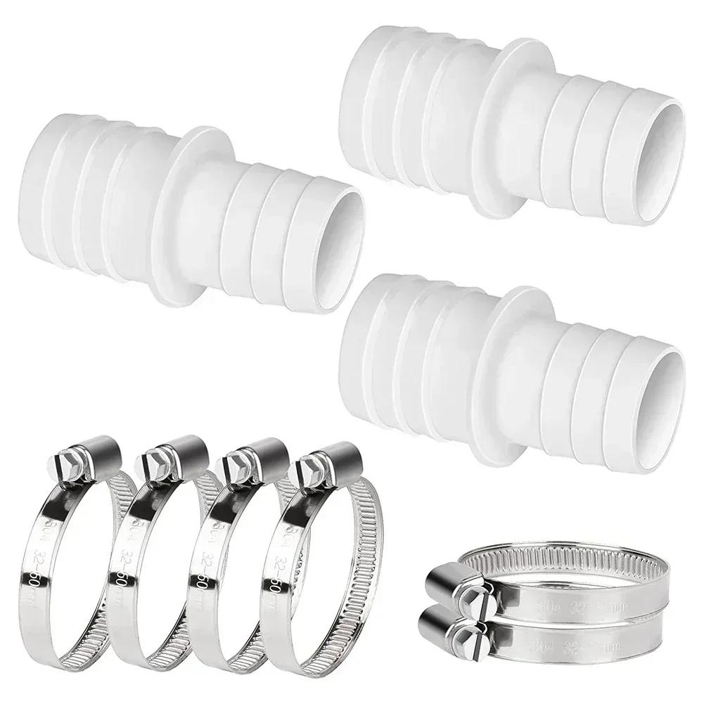 2/3/4-teiliges Schlauchverbinder-Set Mit 32-38mm Schlauchtüllen Poolschlauch-Adapter Düsenadapter Schlauchfitting Zubehör Poolreinigungswerkzeug