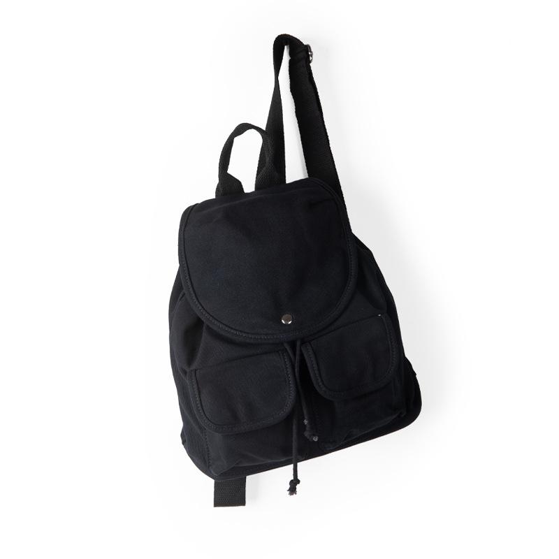 New Japanese and Korean Backpack for Women, Versatile Commuting Canvas Bag, Niche Design, Simple Student, Large Capacity Backpack, Backpack