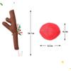 Car Christmas Decoration, Car Reindeer Antlers And Nose Set, Brown Christmas Reindeer Car Costume Christmas Antlers For Truck SUV Car Decor,Xmas Gift