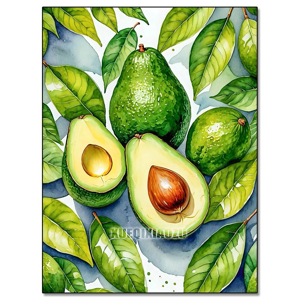 Akvarelllandskap Växtserie Diamantkonstmålning Dekoration Segelbåt Diy Full Strassmosaik Korsstygnsats Gåva