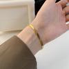 Elegant 18K Gold Titanium Steel Bracelets: European & American Fashion, Non-fading, Women's Versatile Personality Hand Jewelry