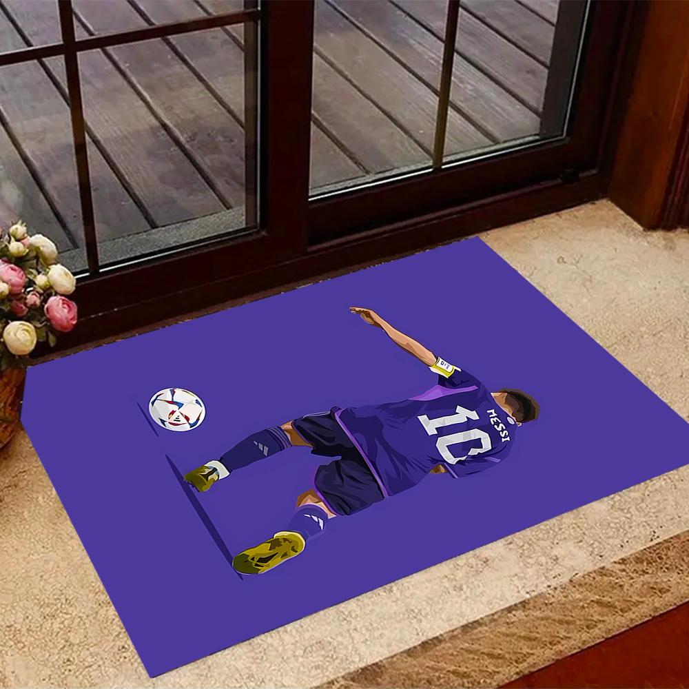 Messi's Legacy Soccer Floor Rug Office Rug Design for Hallway Game Room Decorate room Bedrooms Antislip Carpet Office home decor