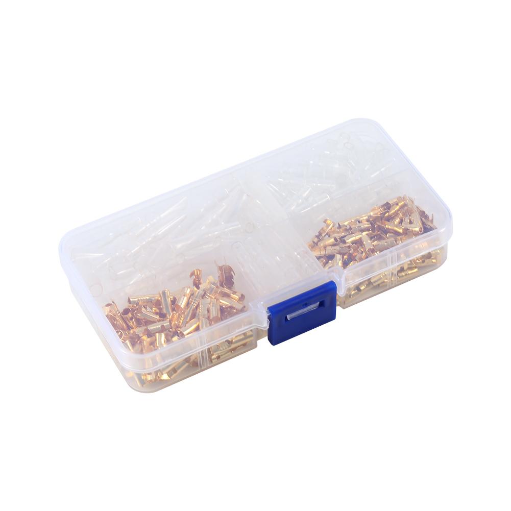 

120pcs Brass 3.5mm Bullet Connector Terminal Male & Female with Insulation Cover