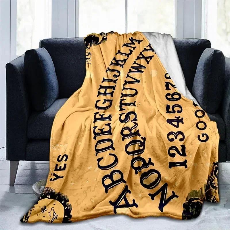 Cat Skulls Board Throw Blanket Witchy Premium Blanket Gothic Home Decor Goth Blanket Halloween Decor Witchcraft Blanket