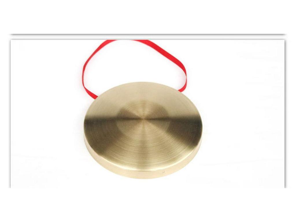 Children's Brass Gong & Drum Toy with Striker - Small Cymbal Musical Instrument for Kindergarten