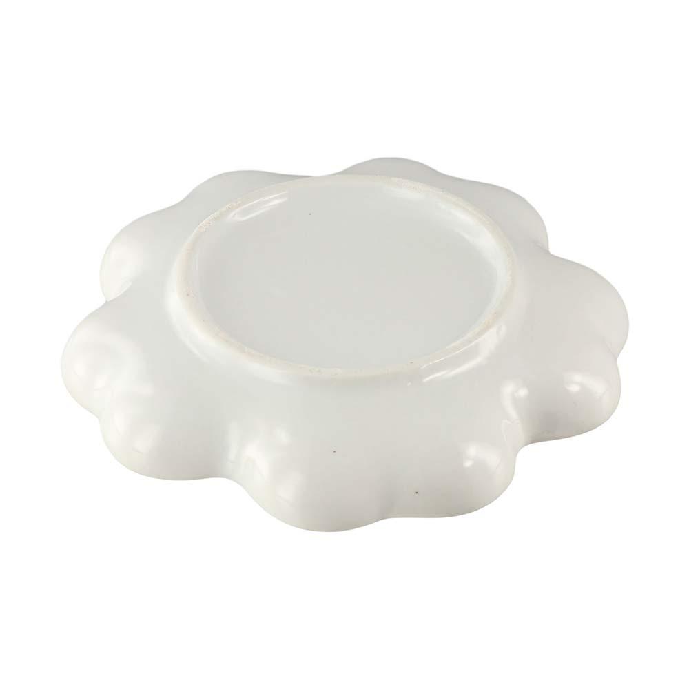 Porcelánová paleta 6/7 mřížek Keramická paleta na barvy Švestkový květ Paleta na barvy Podnos pro umělce