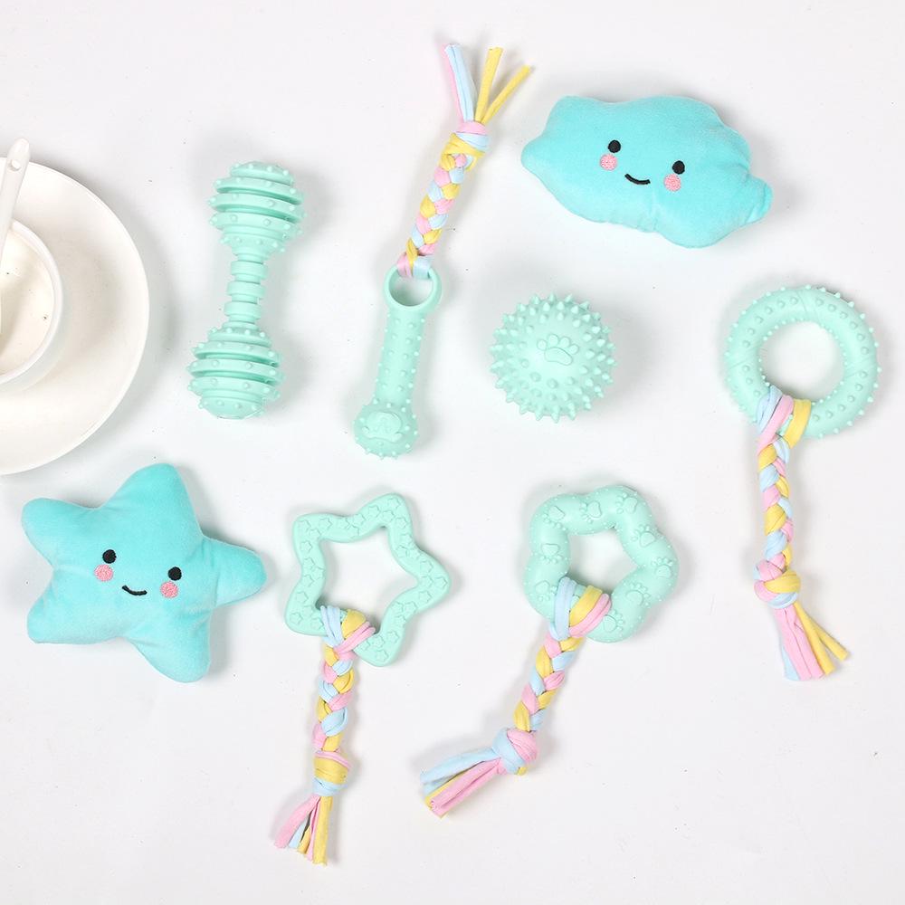 Cross-Border Pet Chew & Teaser Toy for Dogs & Cats – Teething, Training, Amusement: Small Dog Cloth Rope Knot.