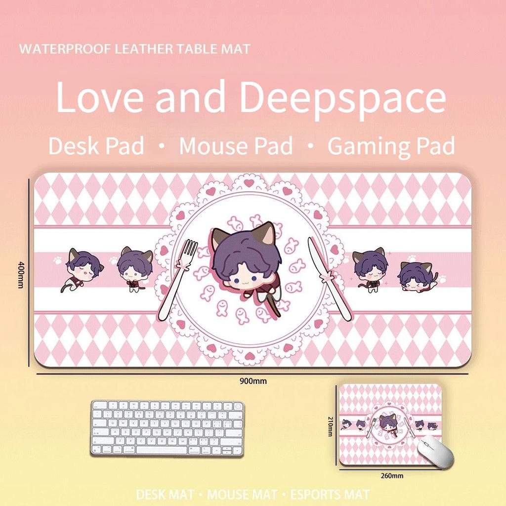 Gra Love and Deepspace Sylus Rafayel Zayne Xavier Caleb Anime Uroczy Kot Podkładka pod Klawiaturę Komputerową/Podkładka pod Mysz Kreskówka Artykuły Biurowe