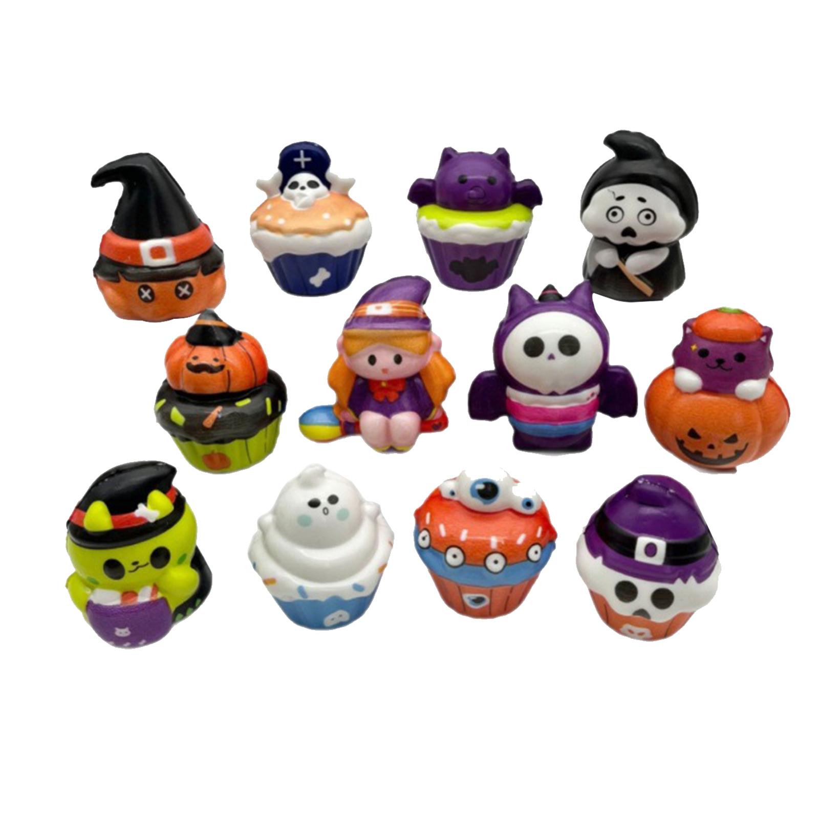 

12pcs Interesting Decompression Toys, Halloween Doll Decompression Toys, Decompression Slow Funny Toys One Size