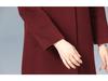 Women's Plus Size Mid-Length Wool Coat - Double-Sided, Fashionable Autumn/Winter Outerwear for Middle-Aged and Elderly