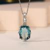 New Luxury Shallow Simulation Oval Zircon Necklace