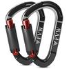 Carabiner D - Riginado - Belayer - 2500 Kg - 7075 Aluminum - Light and Durable