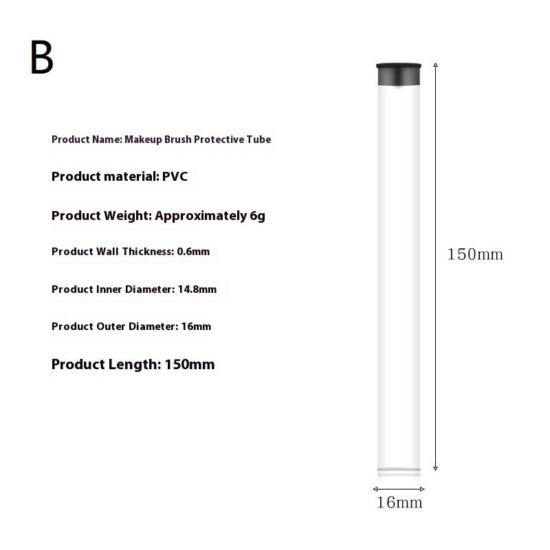 PVC Clear Cylindrical Storage Tube Rotating Pen HolderLightweight Makeup Brush Case Gift Packaging Box for Office&School Supplie