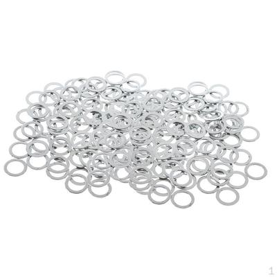 200 stuks Longboard Truck Asringen Slijtvaste Ringen Skateboard Onderdelen Zilver