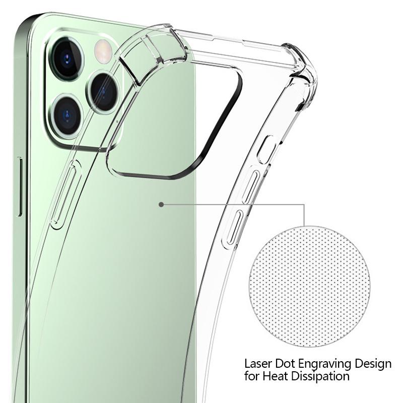 Bulk Purchasing For iPhone 13 Phone Case 1.5mm Anti-Drop Corner TPU Cover Ultra Transparent