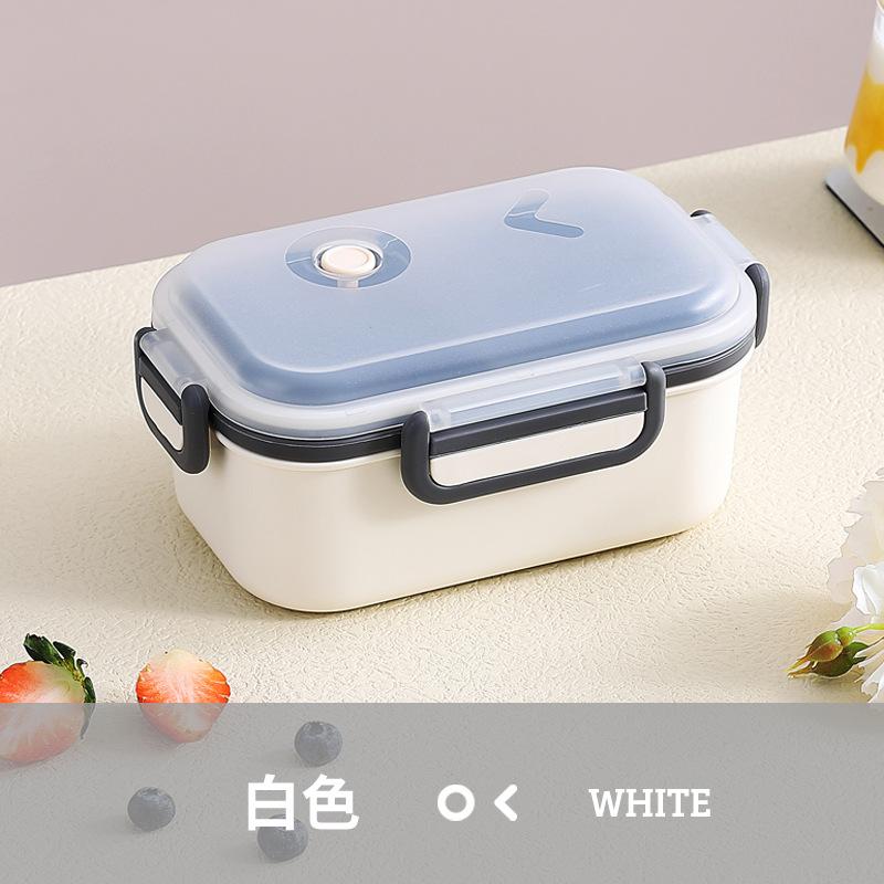 1000 ml tragbare Lunchbox, 2-lagig, mikrowellengeeignet, Bento-Box für Arbeit, Lebensmittel, Schule, Studenten, Erwachsene, Lebensmittelbehälter, frische Lunch-Taschen