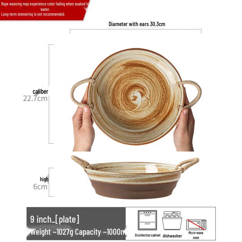 

Ceramic Rope-Braided Soup Bowl