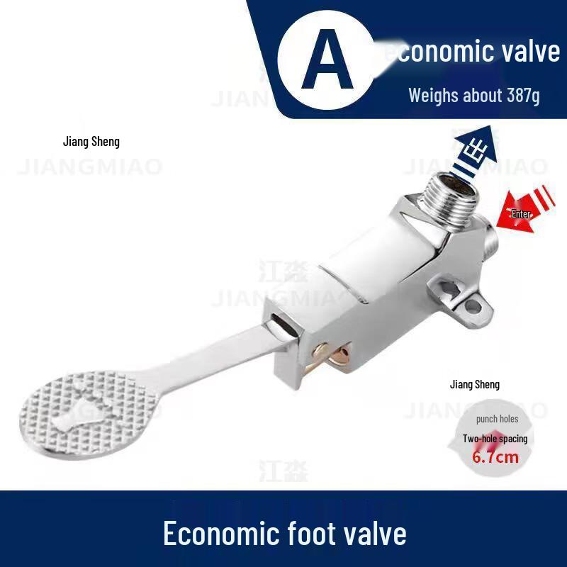 Copper Foot-Operated Cold Water Tap