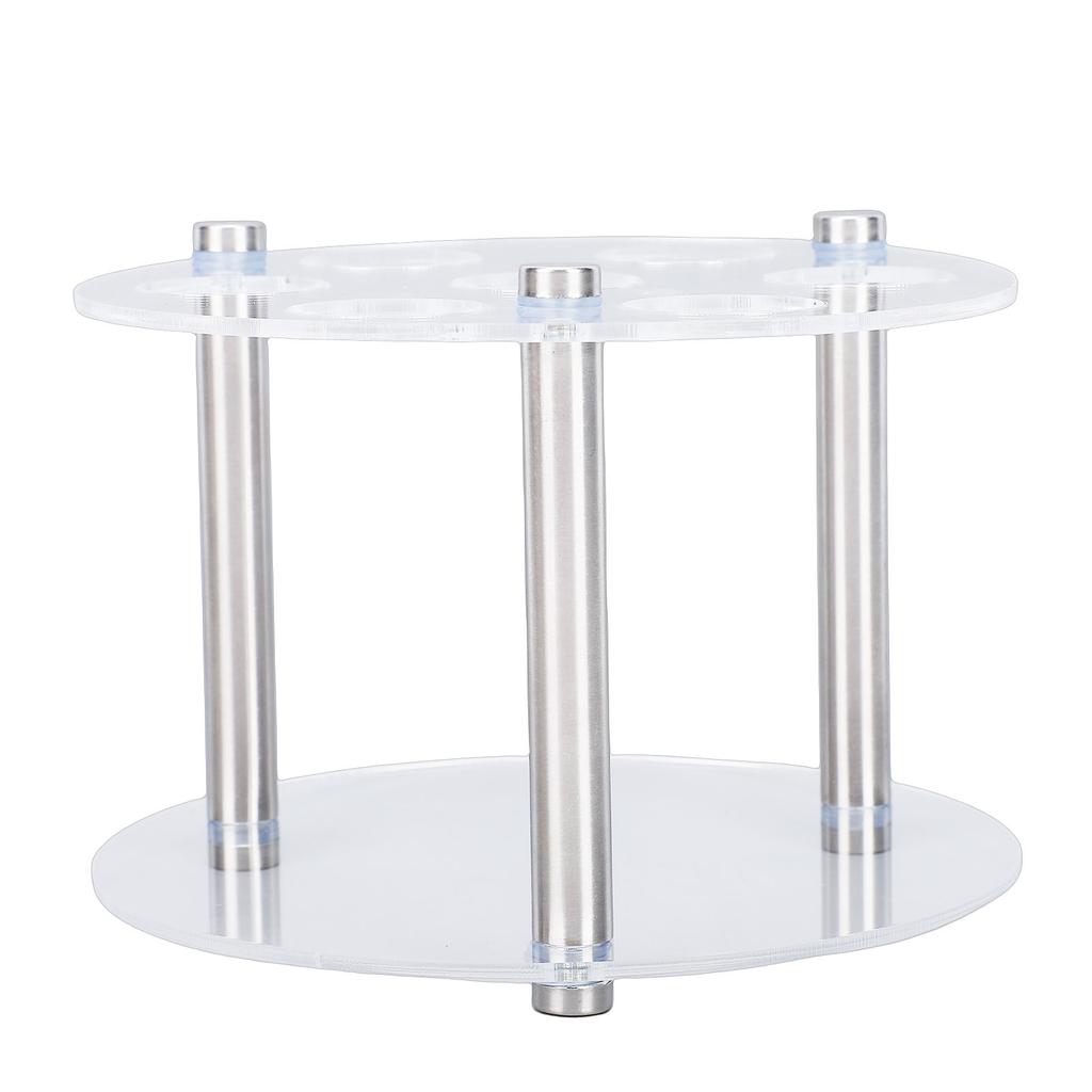 Flavor Water Bottle Storage Rack Fit for Cirkul Round Acrylic 7 Cartridge Tubes Storage Stand Holder