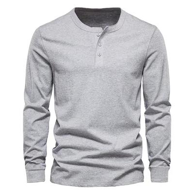 Mechieng Long Sleeve Henley Simple and Training Undershirt Light Size L Men's T-Shirt, Neck, Stylish, Wear, Button-Down, Stretch, V-Neck, Fitness, -
