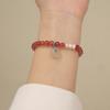Naturligt jordgubbskristallarmband Armringar Dam Mode Smycken accessoarer Gåva