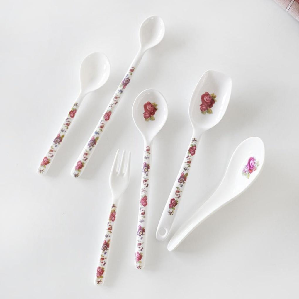 Vintage Flower Melamine Teaspoon