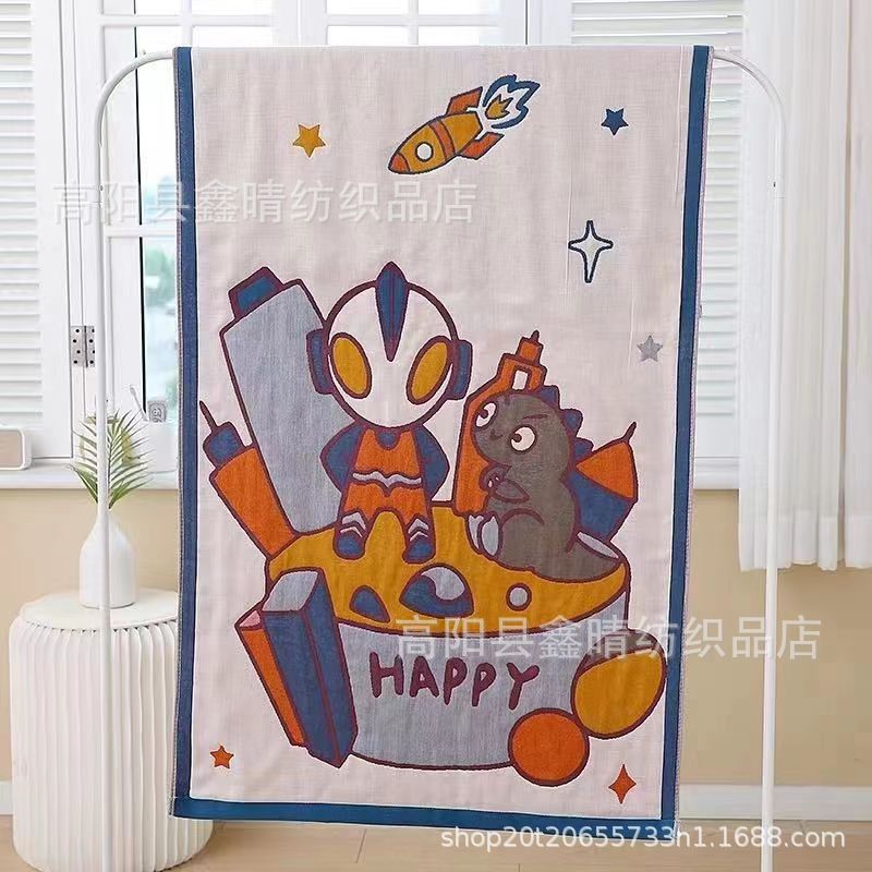 Pure Cotton Gauze Bath Towel Adult Men And Women Plus 80/160 Dirt-Resistant And Water-Absorbing Soft Cotton Quick-Drying Gauze Bath Towel